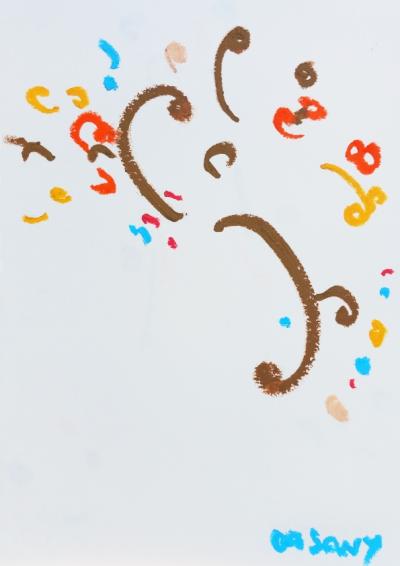 Pastel à l’huile sur papier A4 mars 2026 n° 4