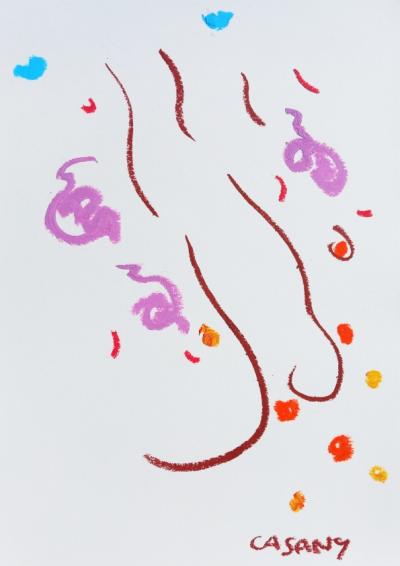 Pastel à l’huile sur papier A4 avril 2026 n° 1