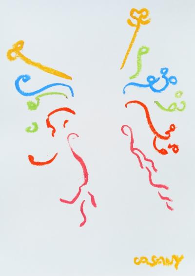 Pastel à l’huile sur papier A4 janvier 2026 n° 4