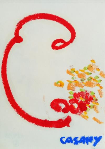 Pastel à l’huile sur papier A5 septembre 2025 n° 5