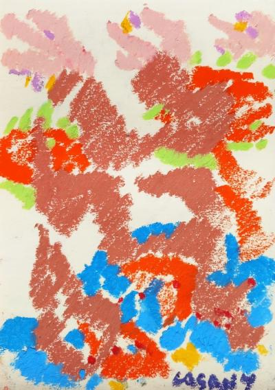 Pastel à l’huile sur papier A5 février 2023 n° 2
