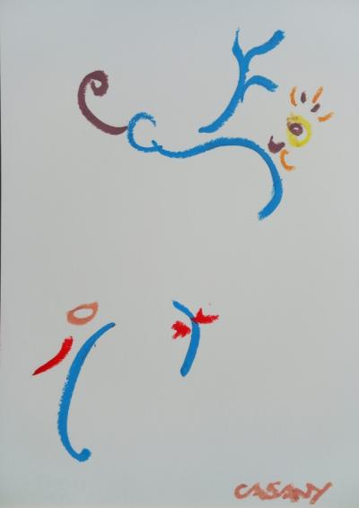 Pastel à l’huile sur papier A4 septembre 2025 n° 16