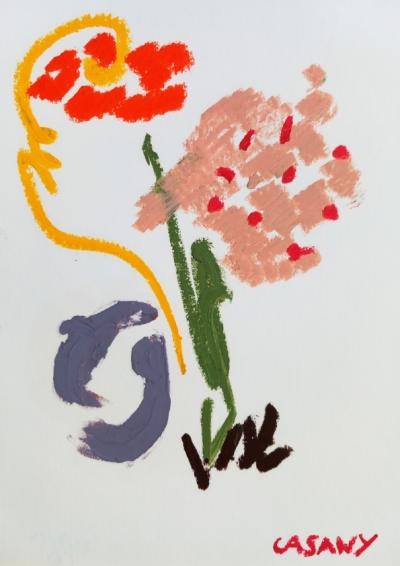 Pastel à l’huile sur papier A4 août 2025 n° 6