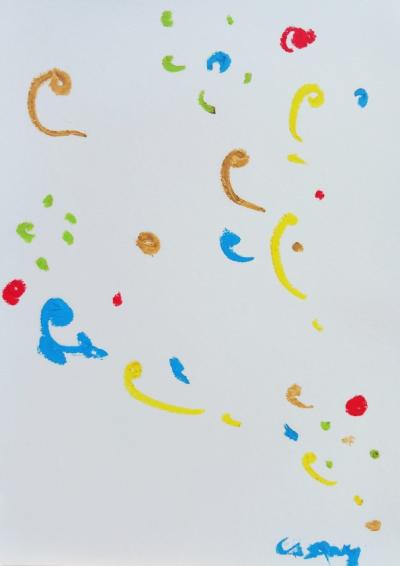 Pastel à l’huile sur papier A4 février 2026 n° 10