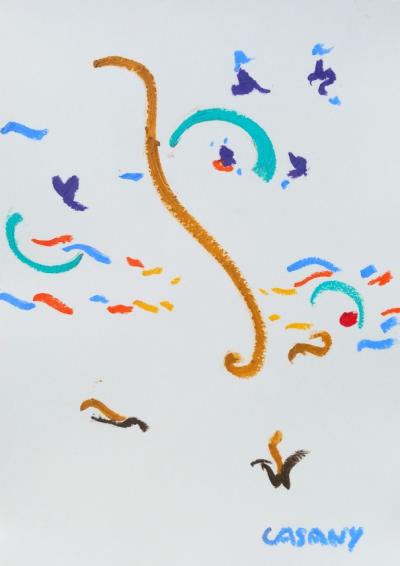 Pastel à l’huile sur papier A4 décembre 2025 n° 2