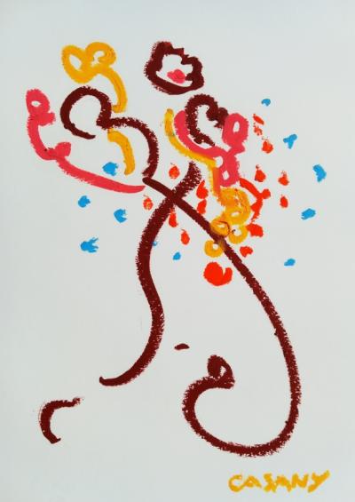 Pastel à l’huile sur papier A4 septembre 2025 n° 7
