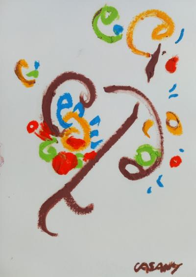 Pastel à l’huile sur papier A4 septembre 2025 n° 10