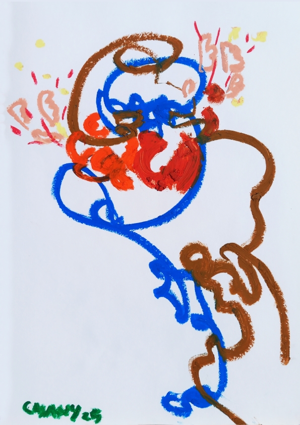 Pastel à l’huile sur papier A4 mars 2025 n° 8