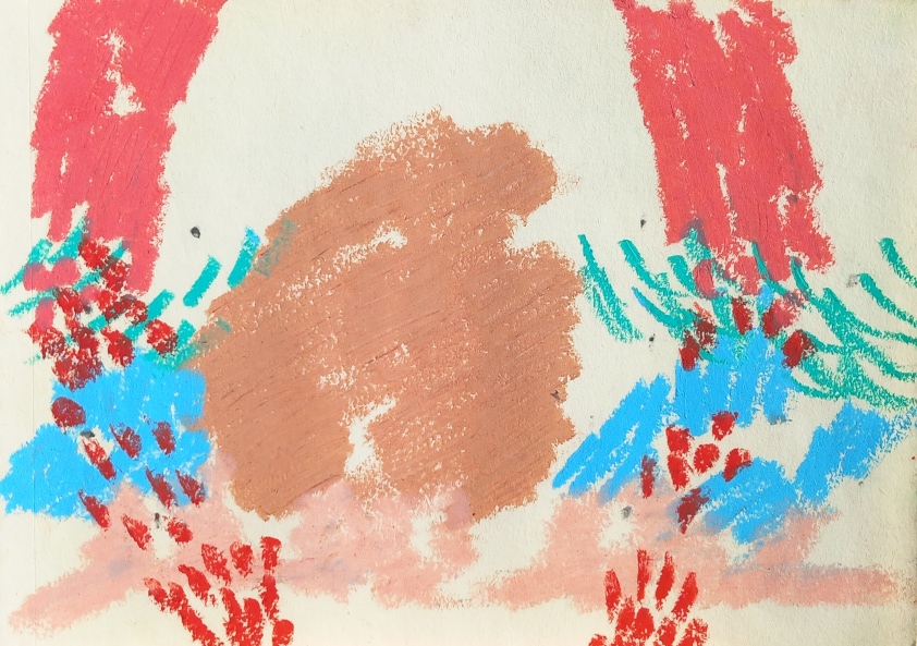 Pastel à l’huile sur papier A5 novembre 2021 n° 1