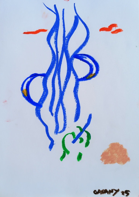 Pastel à l’huile sur papier A4 mars 2025 n° 2